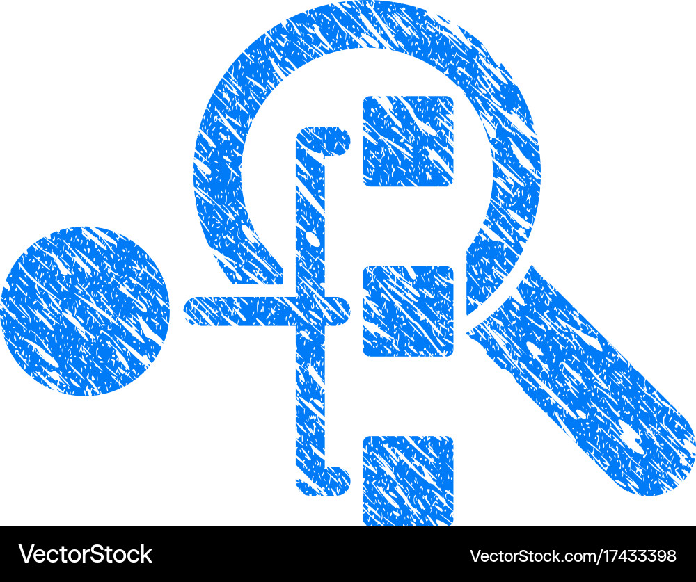 Explore structure grunge icon Royalty Free Vector Image