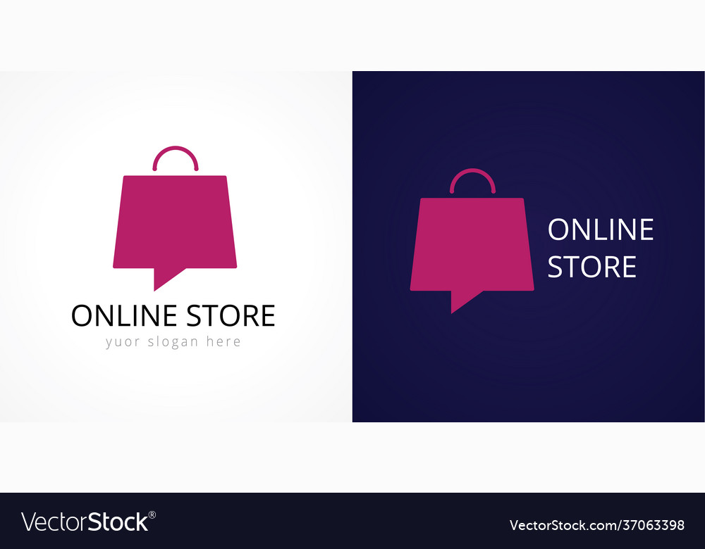 Online store logo concept