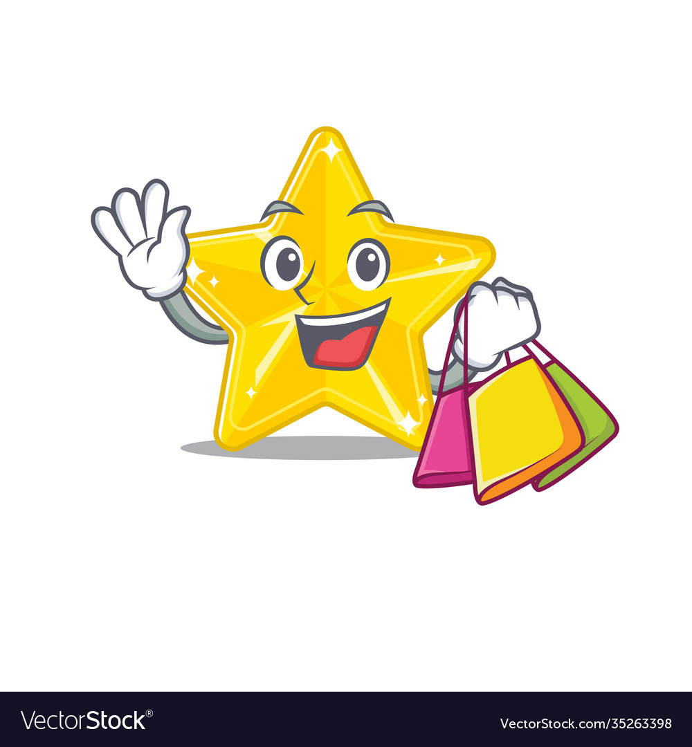Rich and famous shiny star cartoon character Vector Image Rich and famous shiny star cartoon character Vector Image