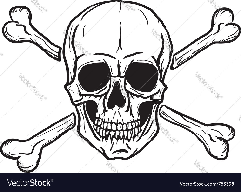 Skull And Crossbones Royalty Free Vector Image