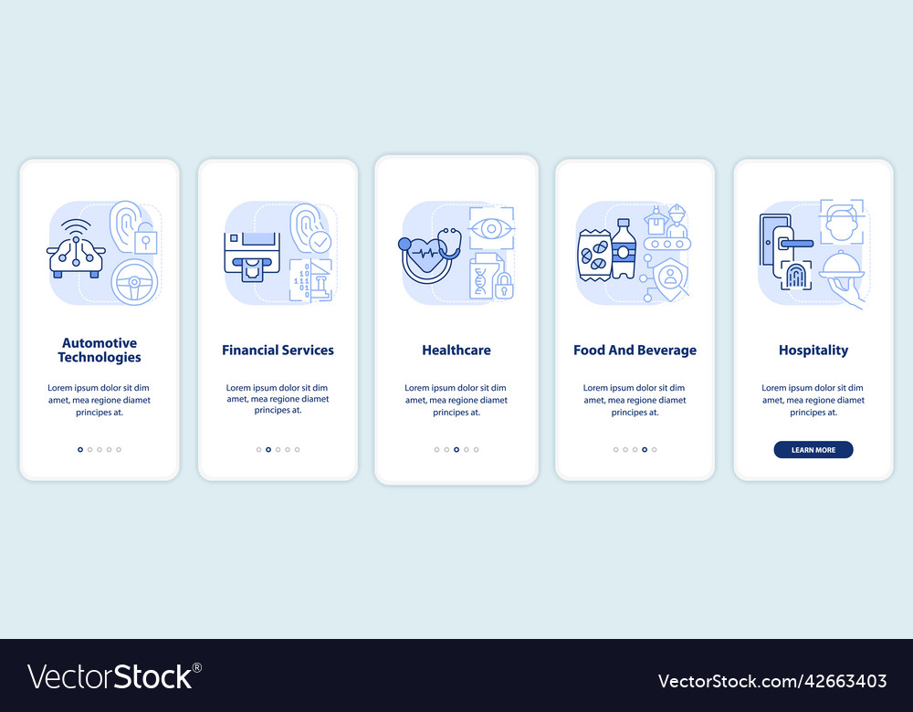 Biometric technology using light blue onboarding