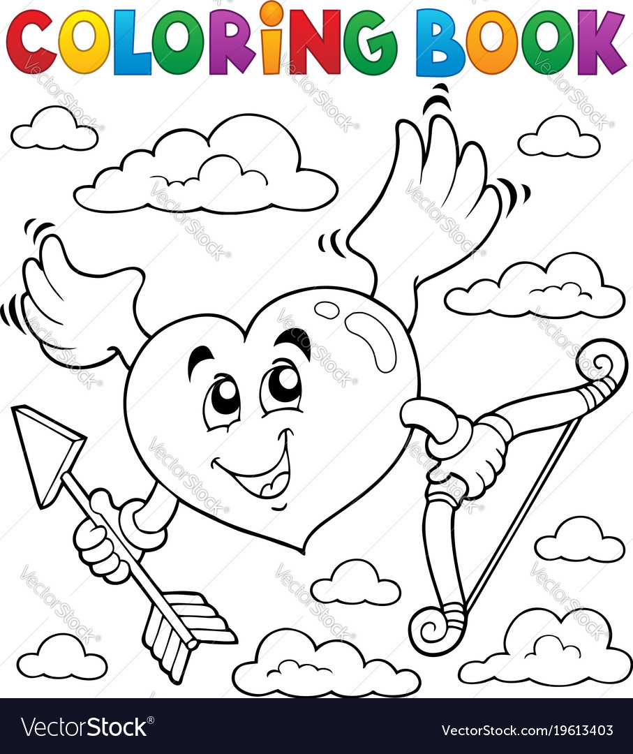 Coloring book valentine theme 6