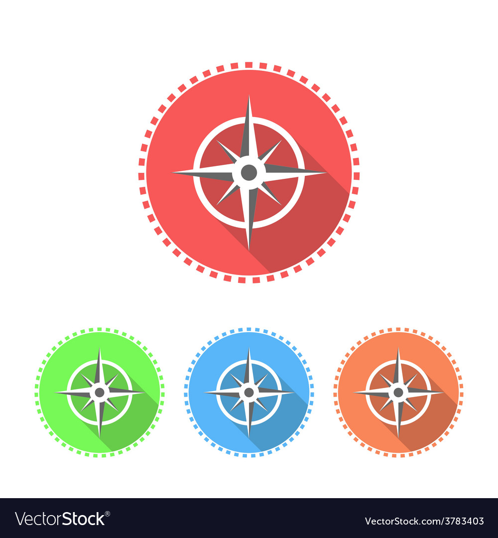 Compass Icons Royalty Free Vector Image Vectorstock