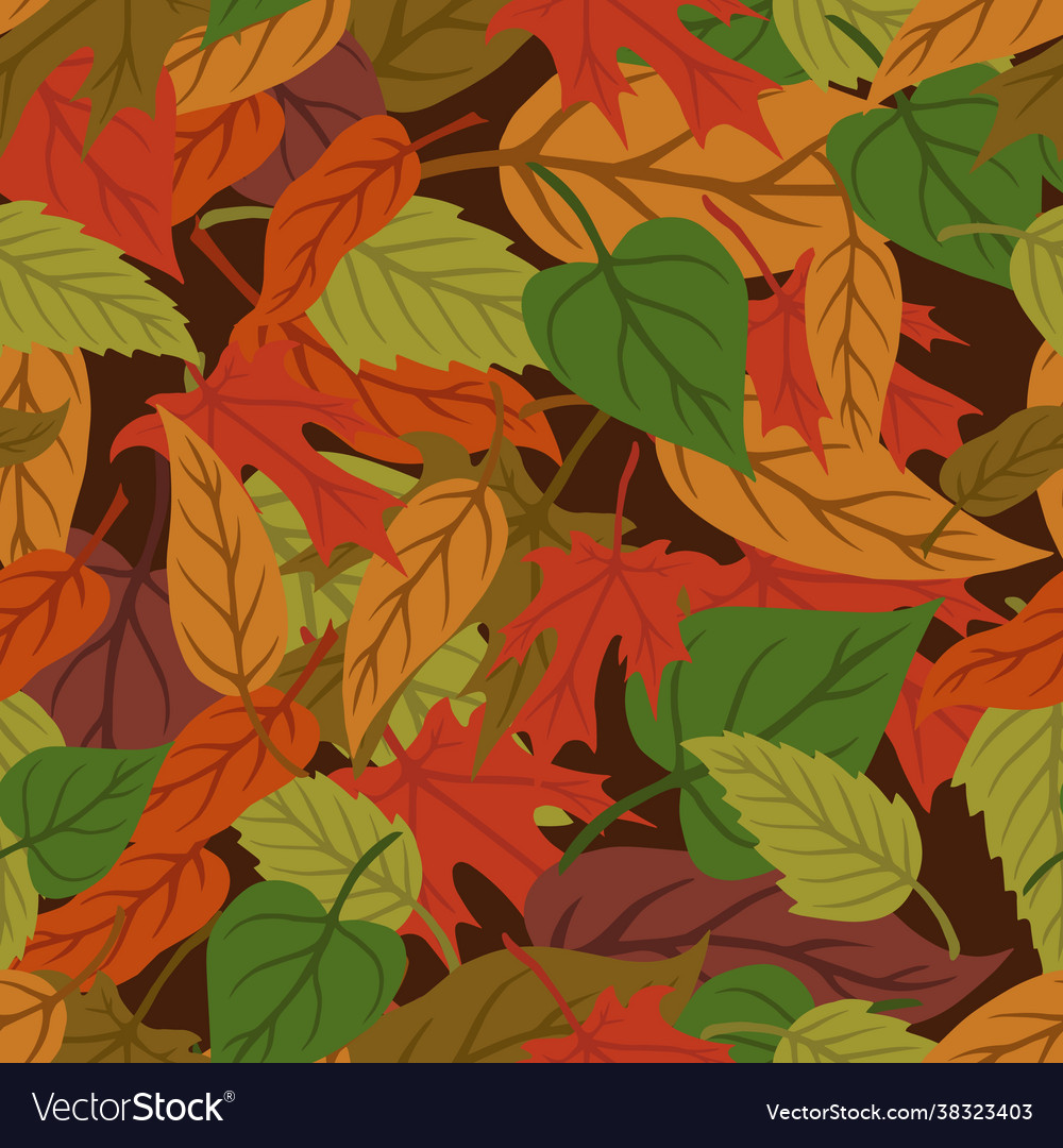 Foliage vintage seamless pattern Royalty Free Vector Image