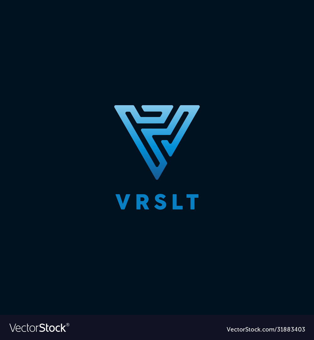 Initial letter v logo design template
