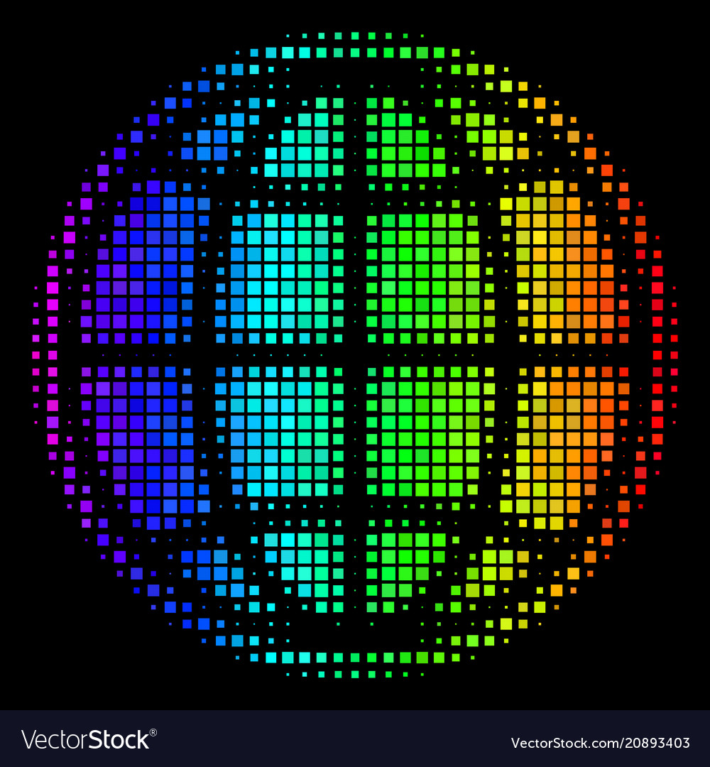 Rainbow dotted internet icon