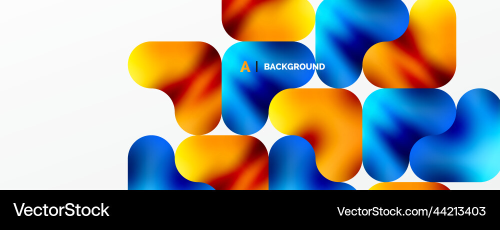 Round shapes and circle geometric abstract Vector Image