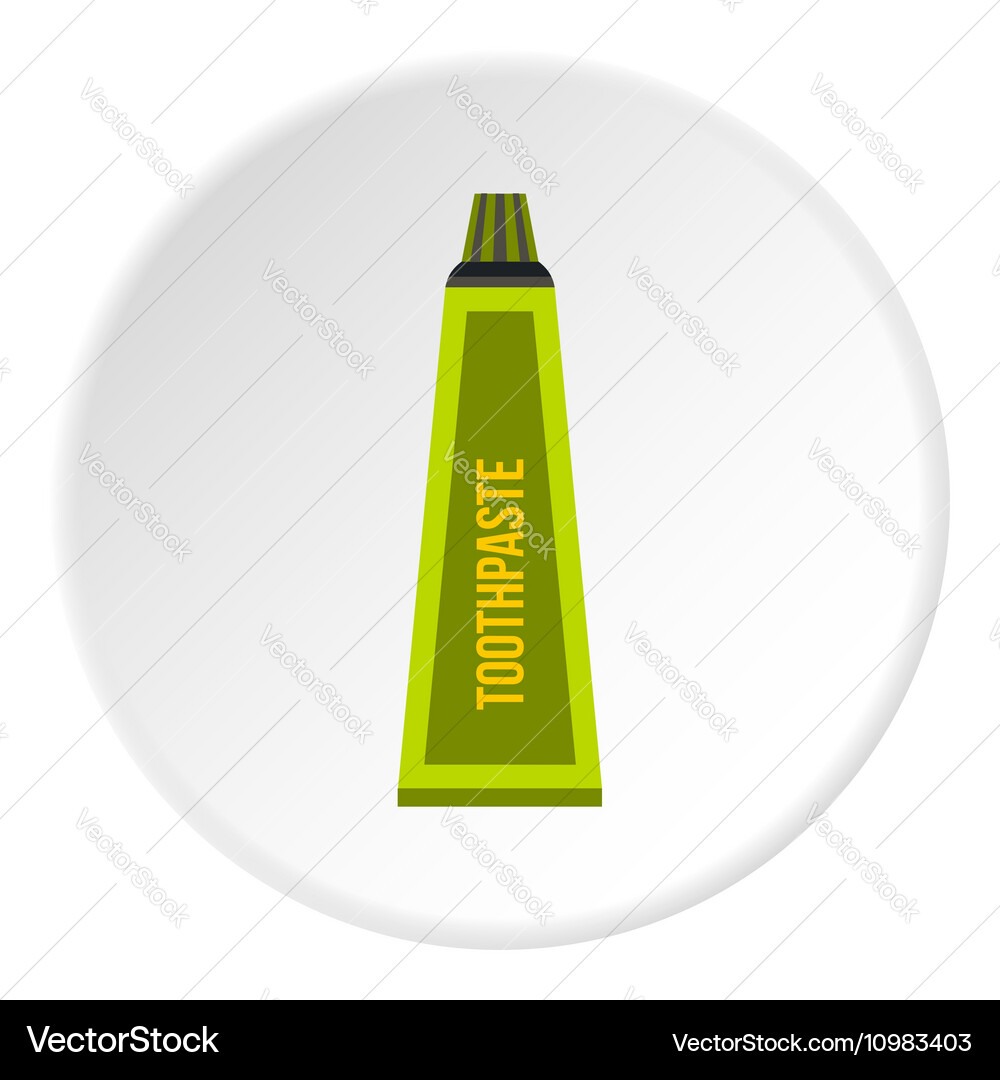 Toothpaste icon flat style Royalty Free Vector Image