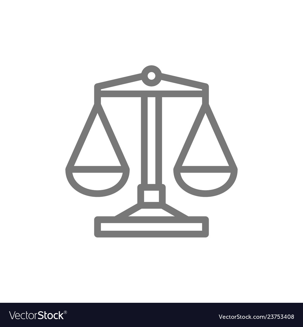 Libra line icon Royalty Free Vector Image - VectorStock