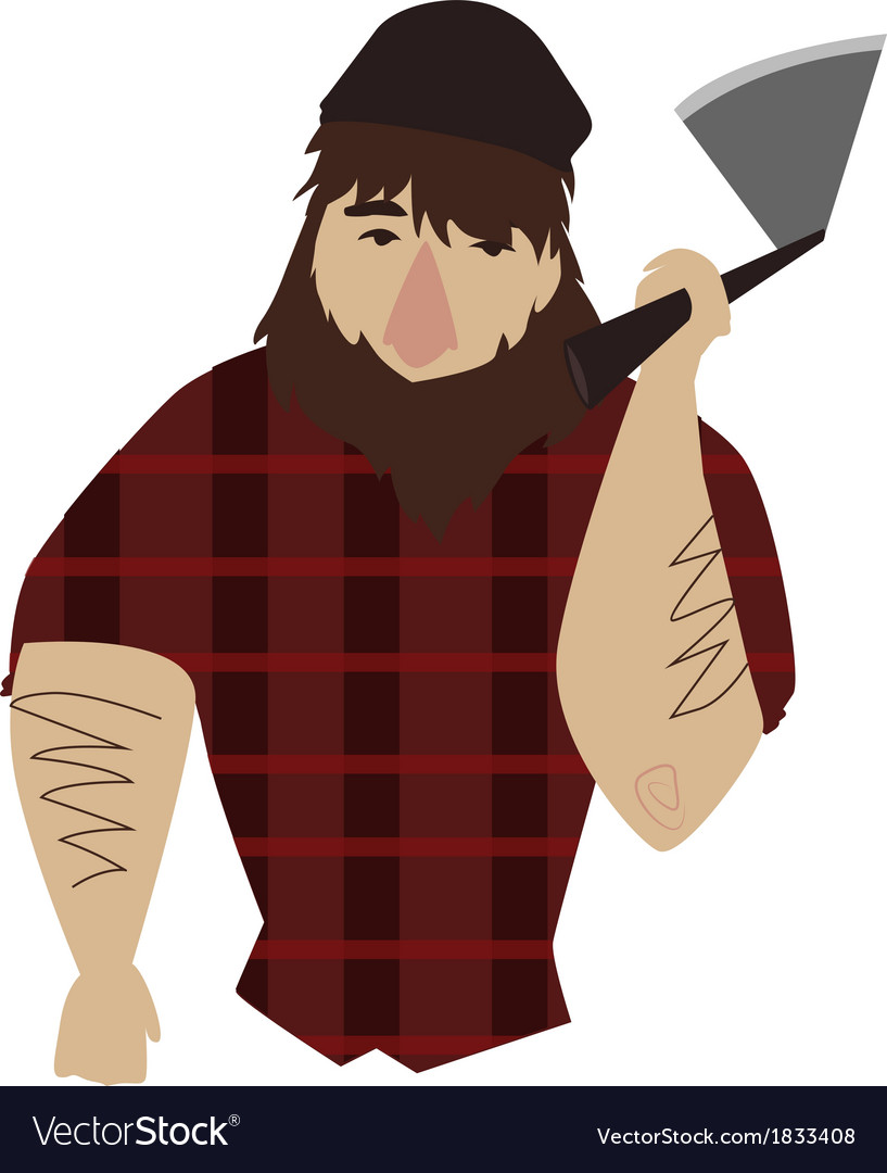 Lumberjack Royalty Free Vector Image - VectorStock