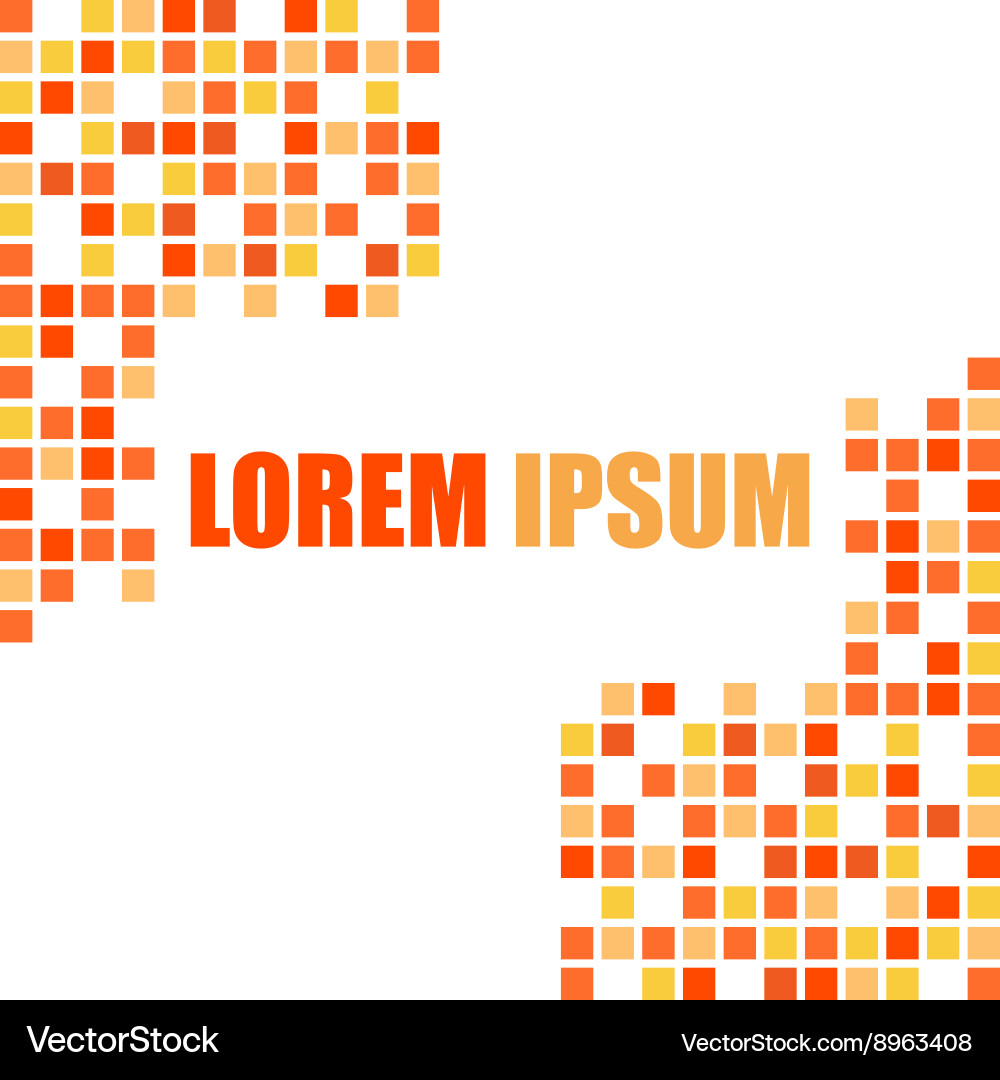 Orange abstract geometric background Royalty Free Vector