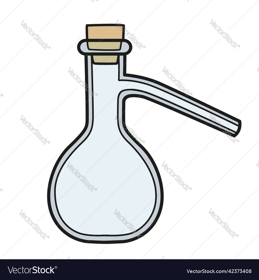 Wurtz flask or sidearm color variation Royalty Free Vector