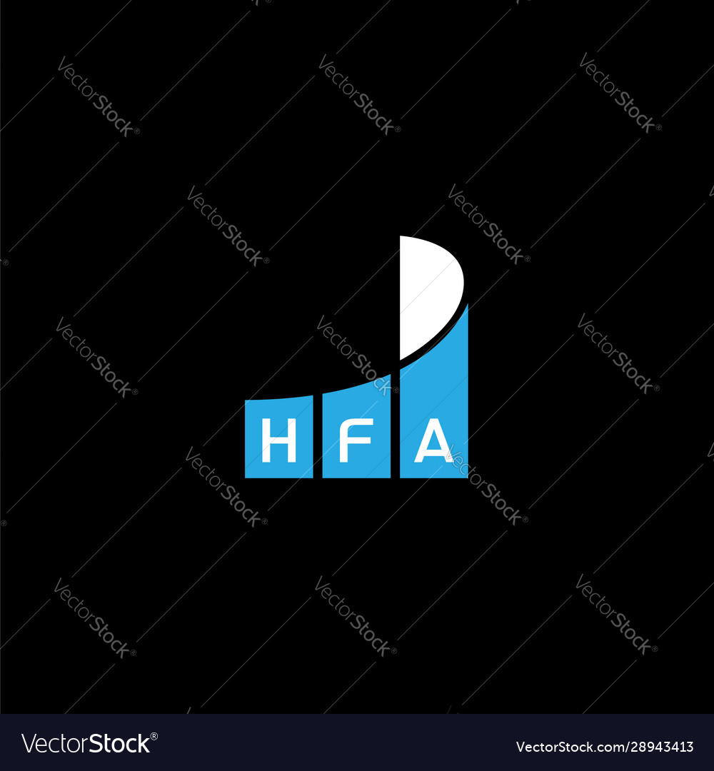 Hfa letter logo design h f a icon