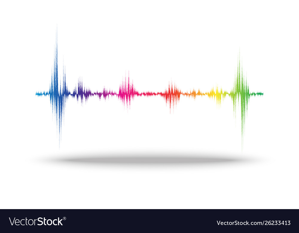 Line soundwave abstract background Royalty Free Vector Image