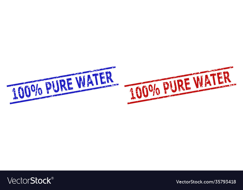 100 percent pure water stamp seals with distress