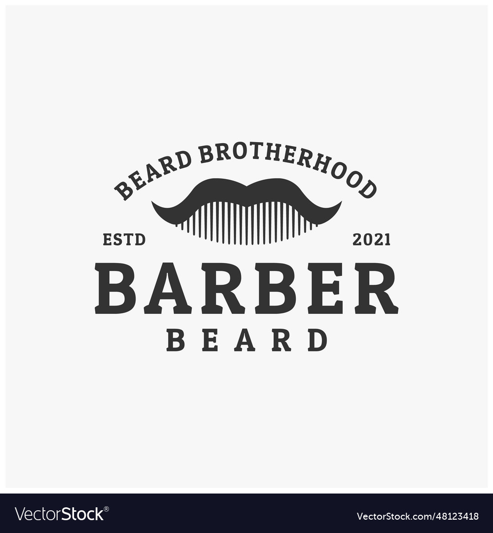 Comb mustache barber shop premium