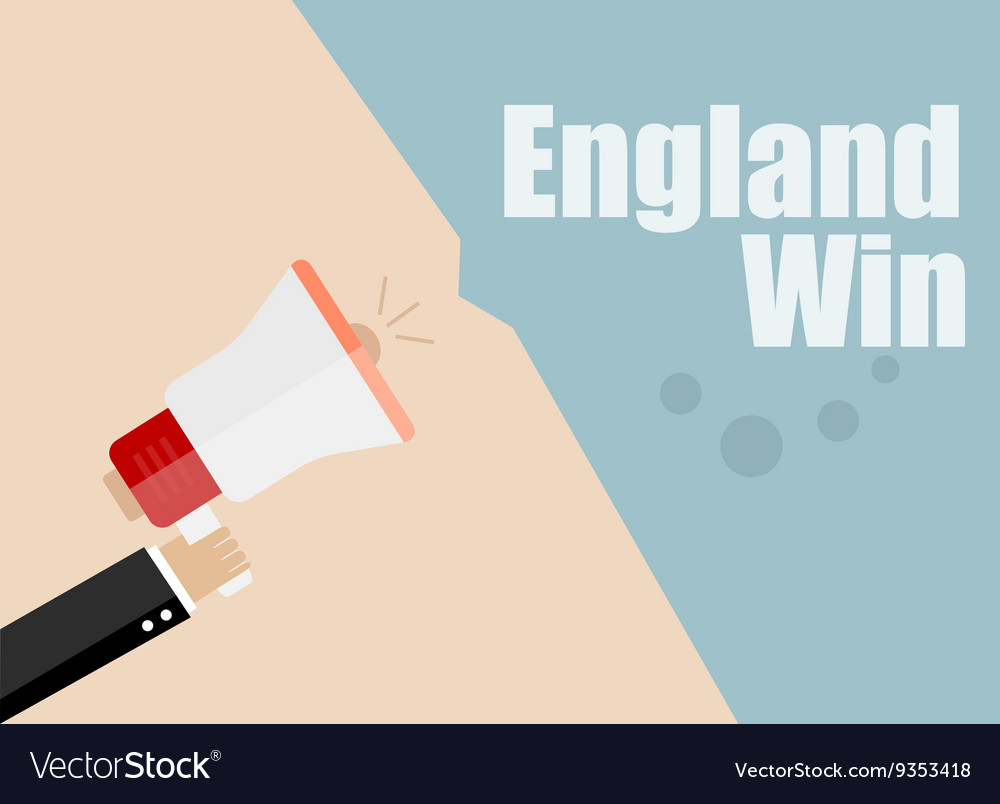 England win flat design business