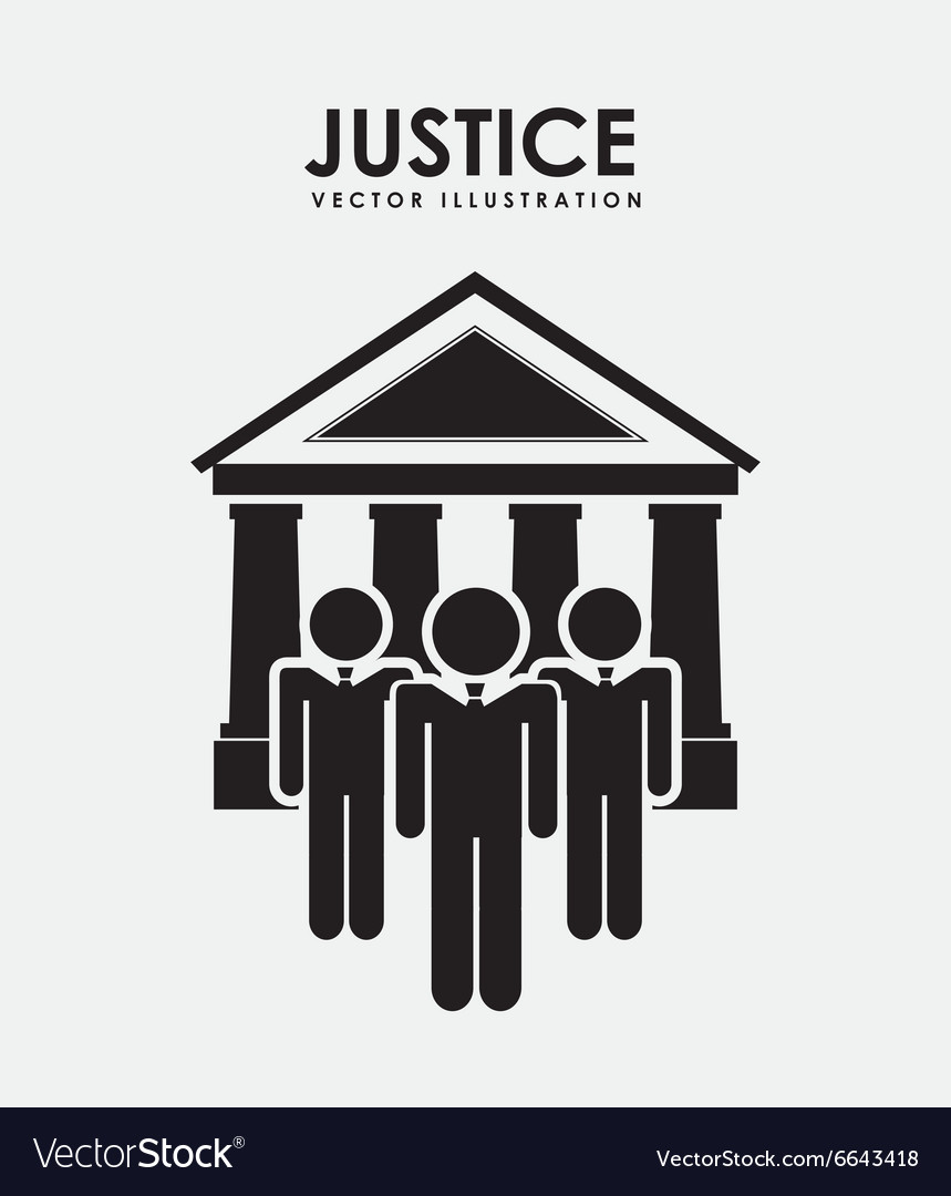 Justice and law design Royalty Free Vector Image