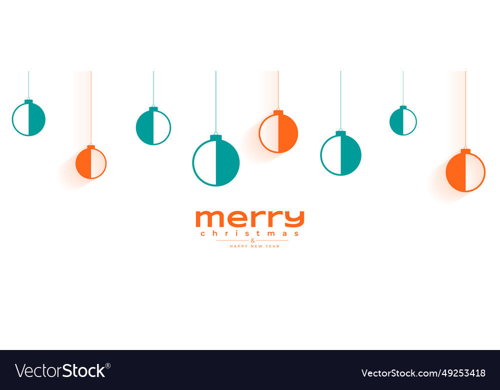 Modern style merry christmas festive wishes Vector Image