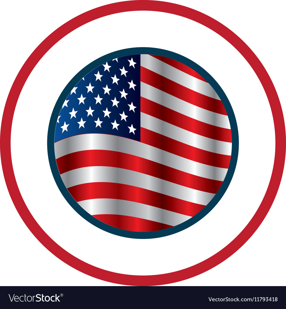 United states of america emblem Royalty Free Vector Image