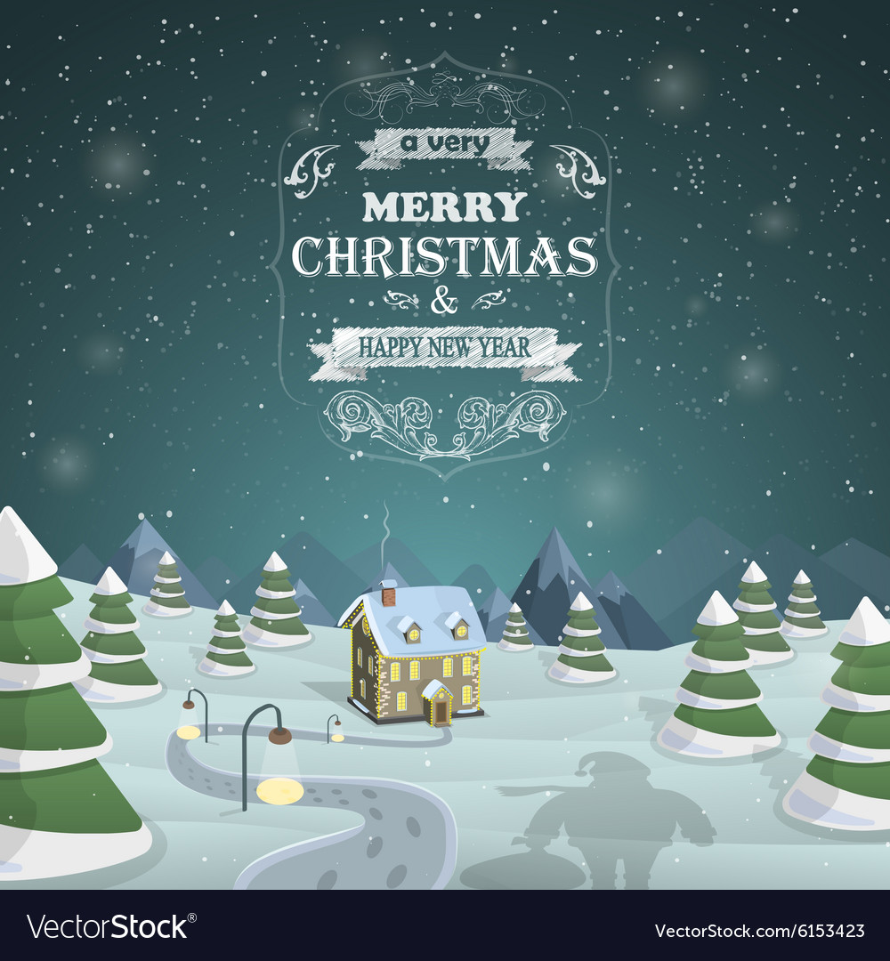 Christmas eve background royalty free vector image Christmas eve background Royalty Free Vector Image