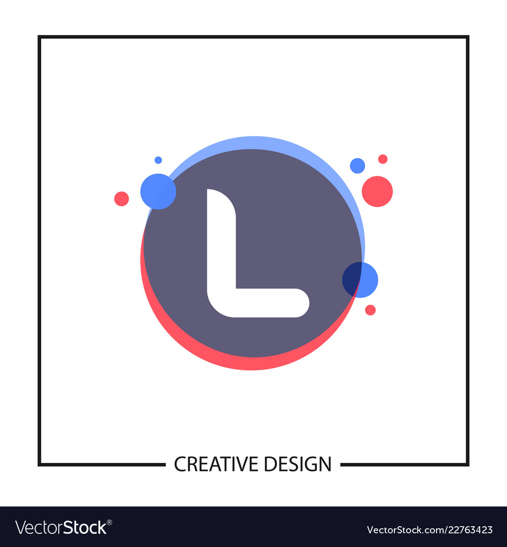 Initial letter l logo template design