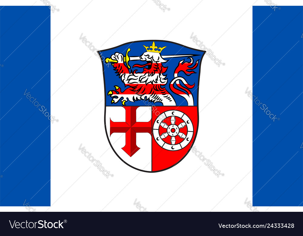 Flag of heppenheim in hesse germany Royalty Free Vector