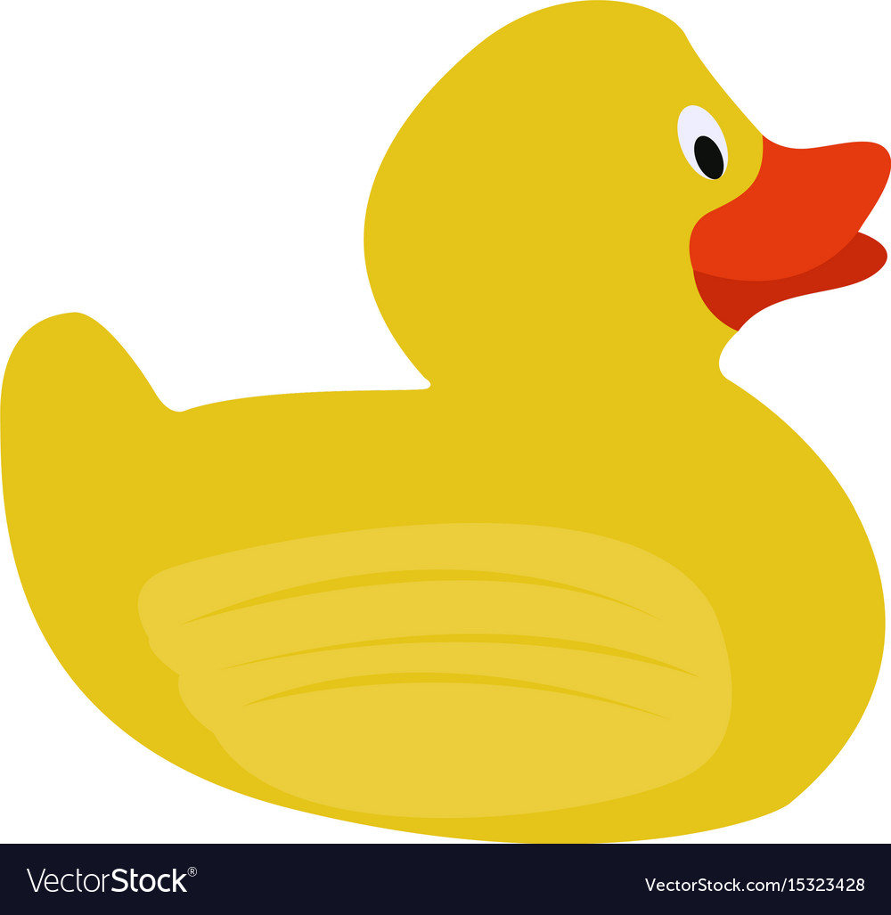 Isolated rubber duck Royalty Free Vector Image