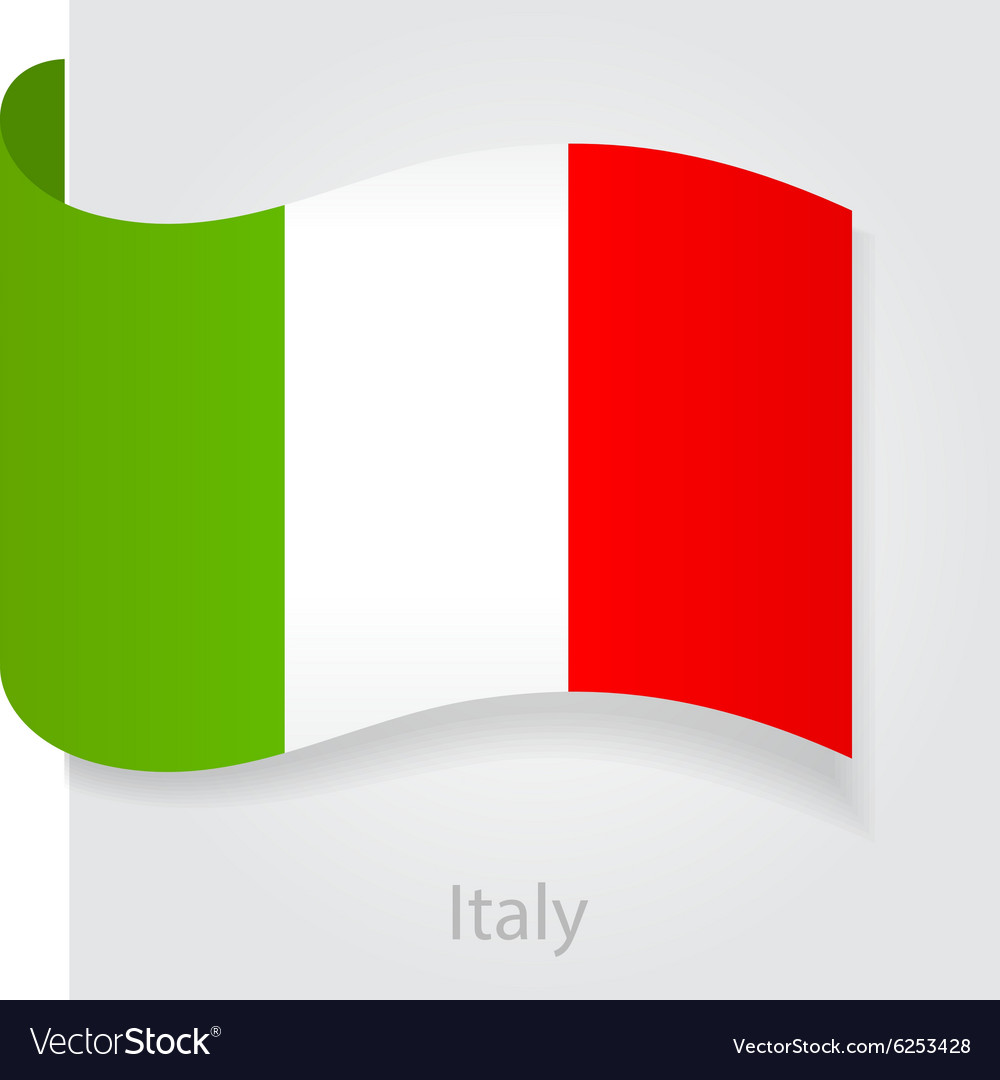 Italy flag Royalty Free Vector Image - VectorStock