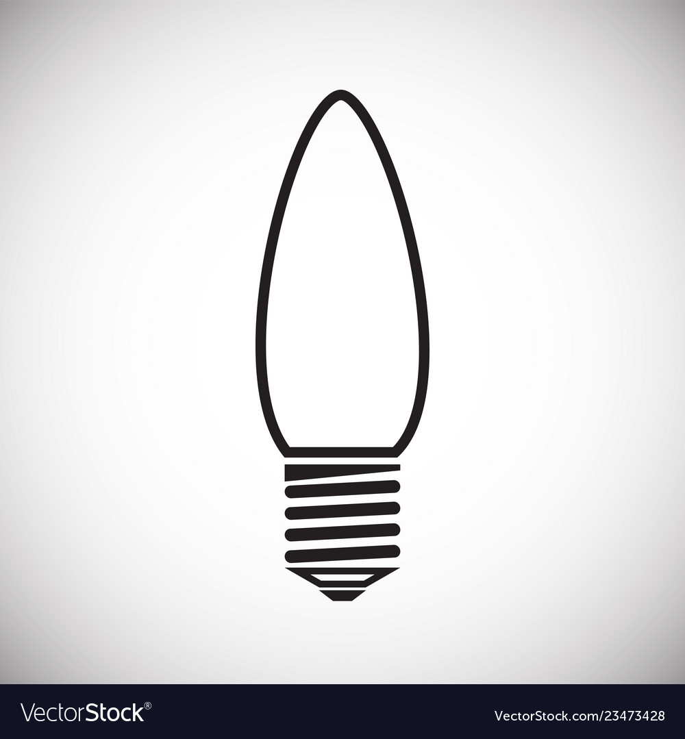 Lamp icon on white background for graphic and web