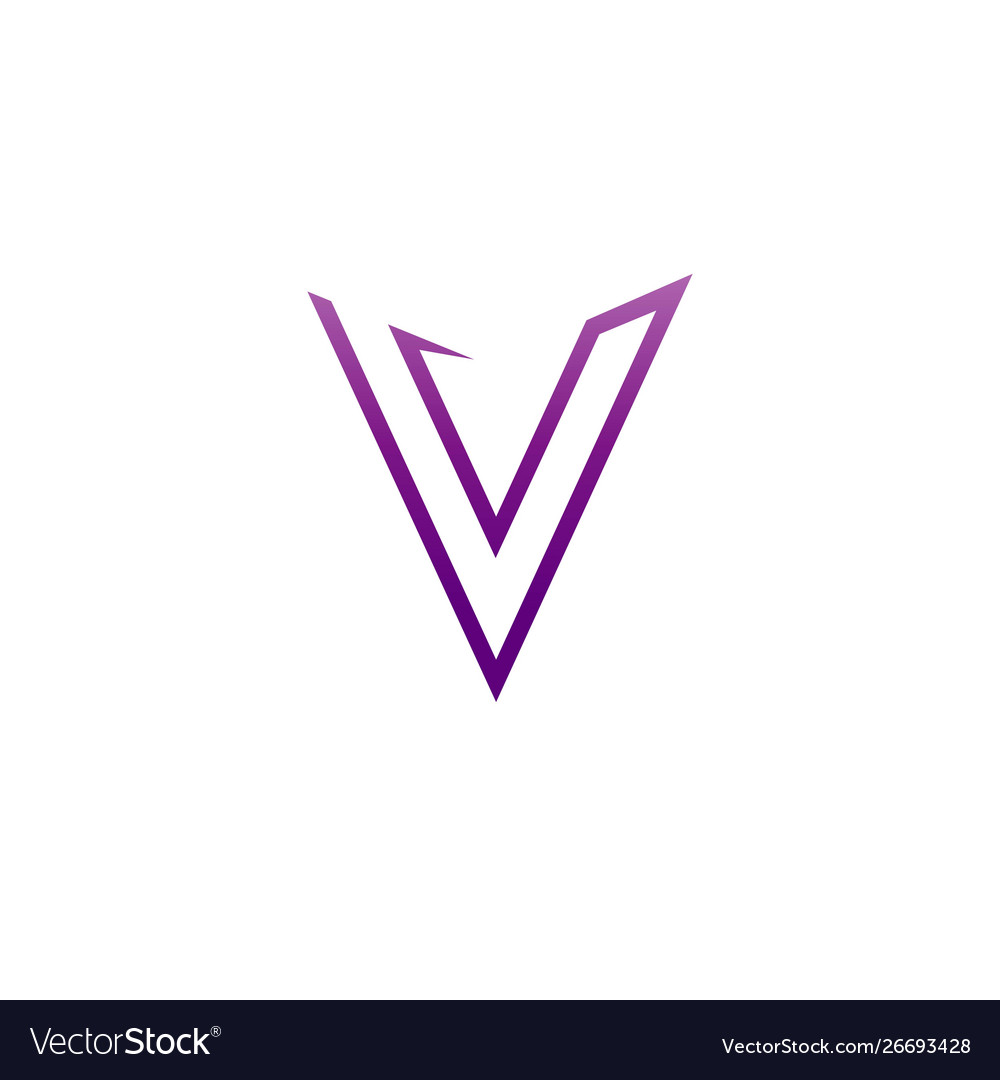 V logo images stock Royalty Free Vector Image - VectorStock