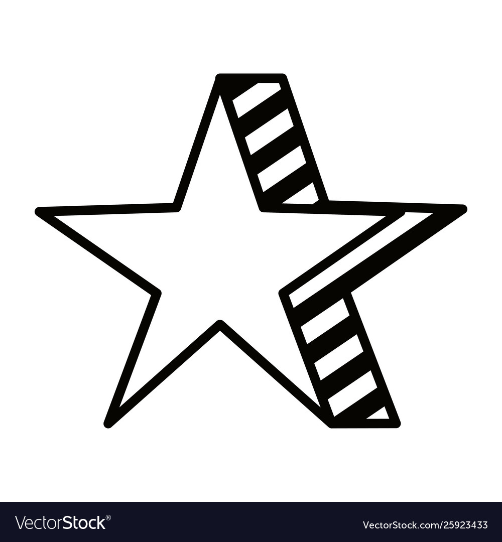 Star award element isolated icon