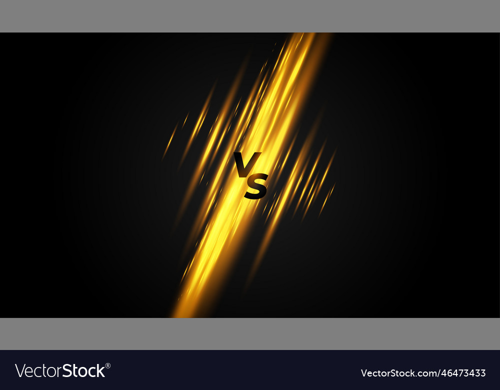 Stylish versus vs screen banner for duel boxing