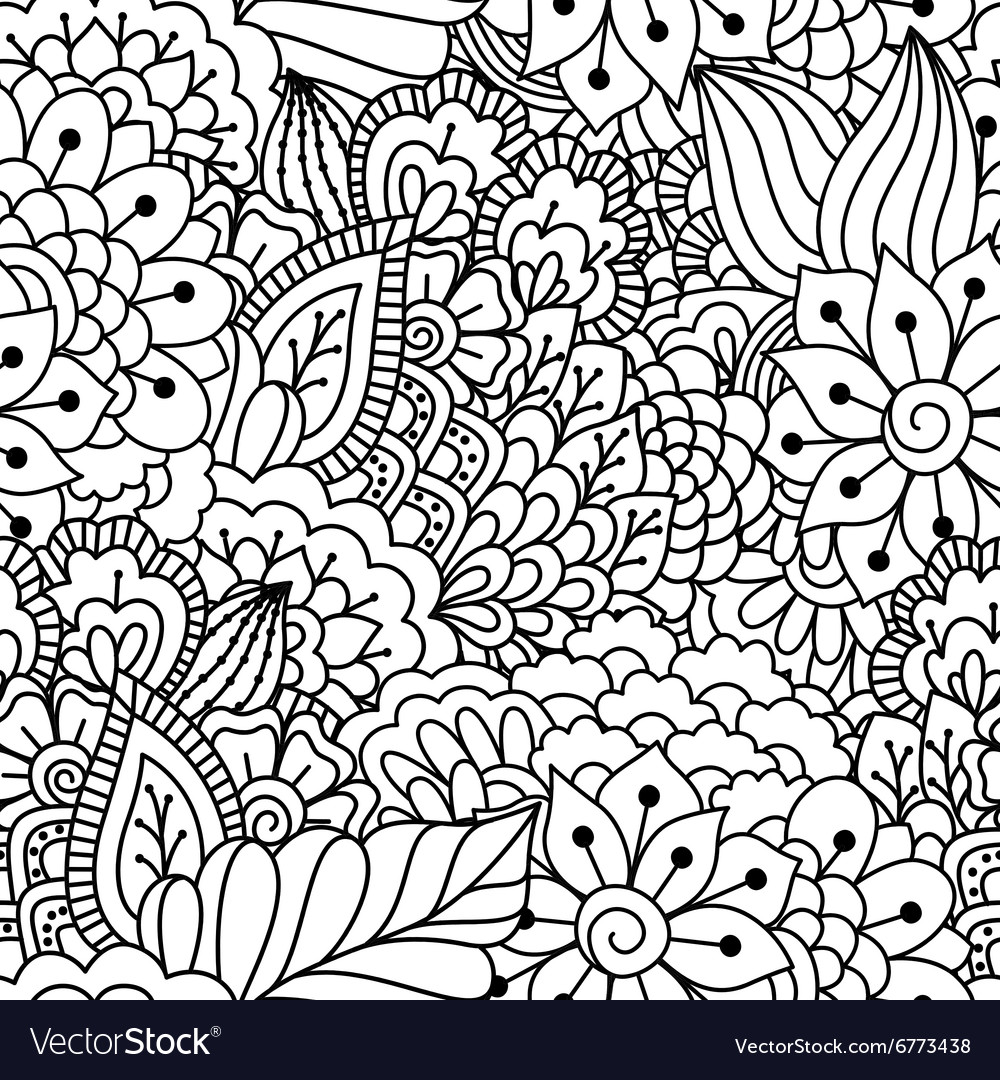 Seamless black and white pattern Royalty Free Vector Image