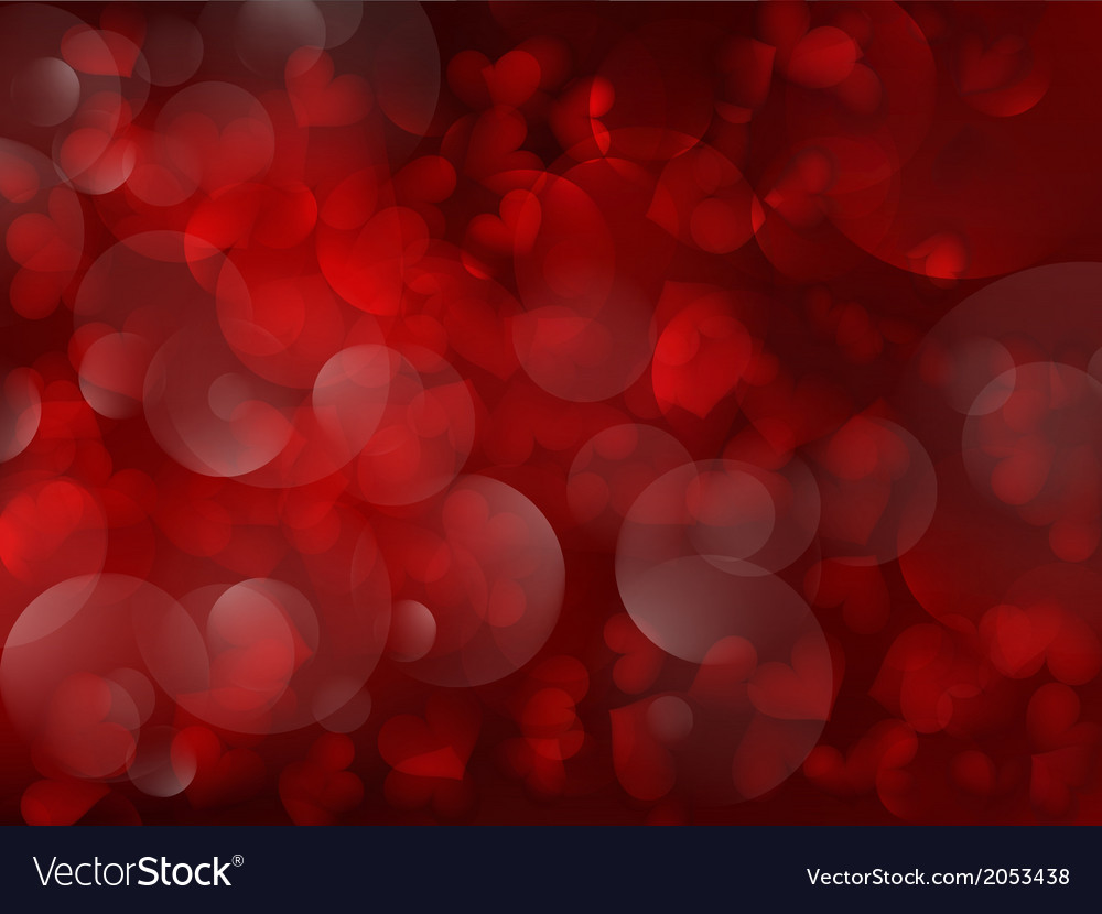 Valentines day background with hearts