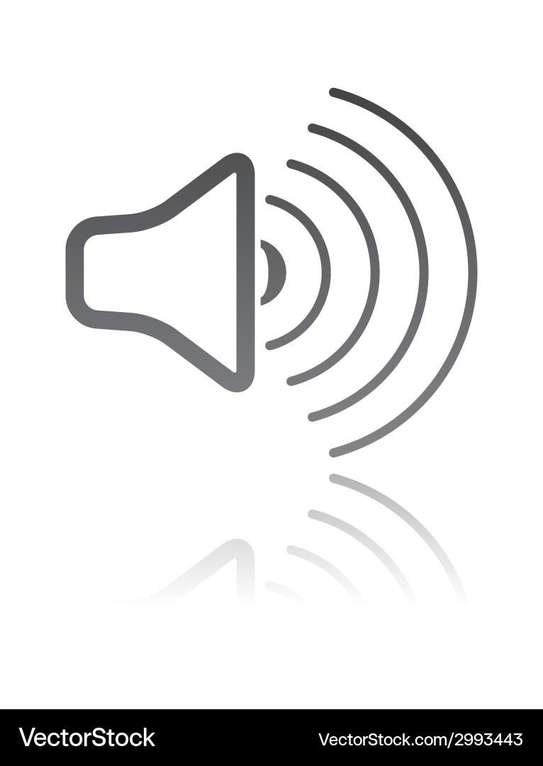 A speaker simple icon Royalty Free Vector Image