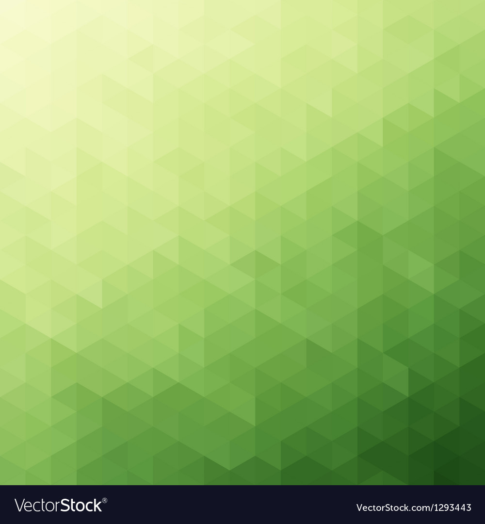 Abstract green triangle background Royalty Free Vector Image