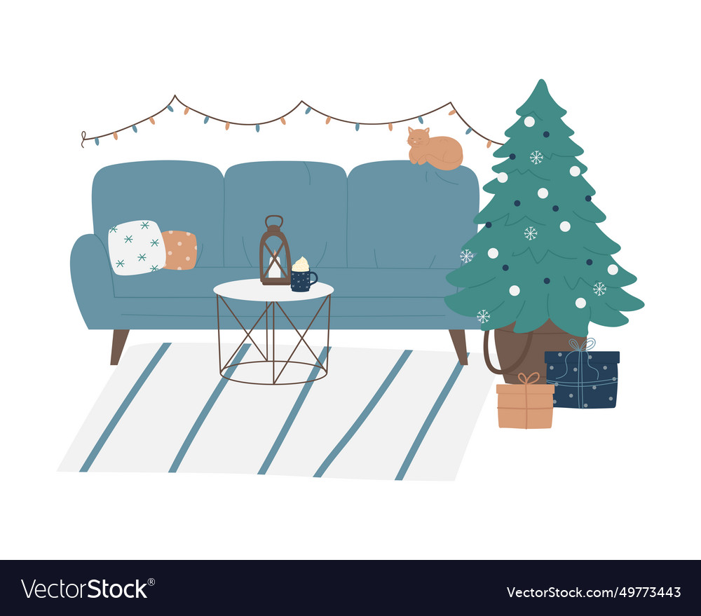 Christmas home interior design