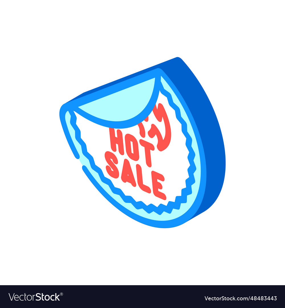 Hot sale sticker isometric icon