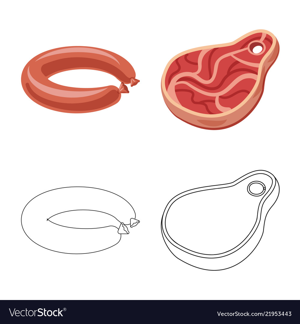 Meat and ham symbol