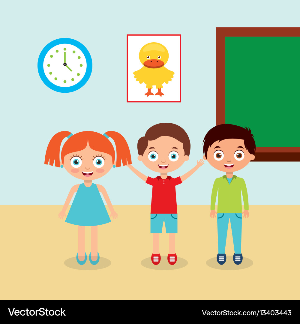 Students back to school Royalty Free Vector Image