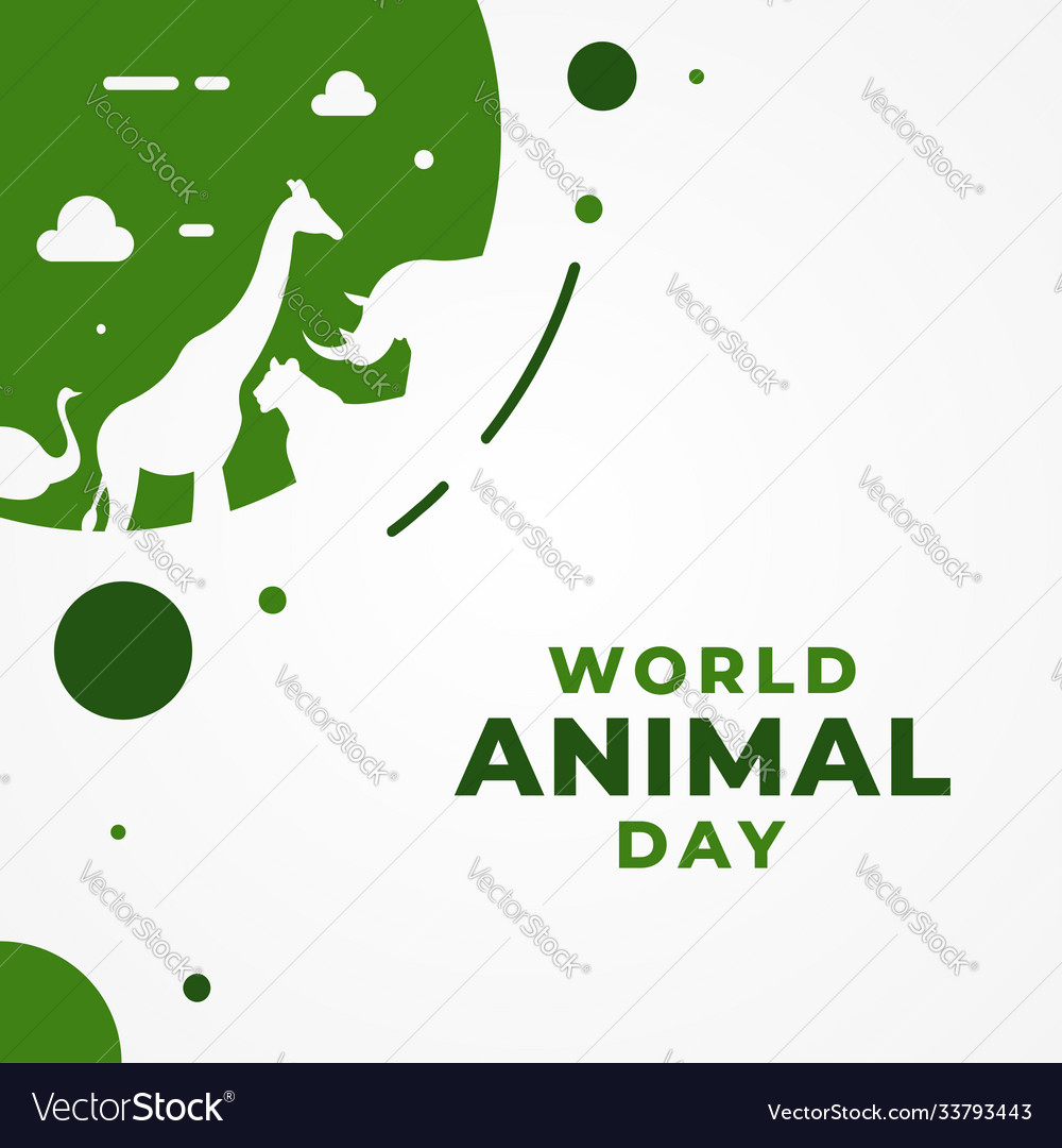 World animal day design for celebrate moment