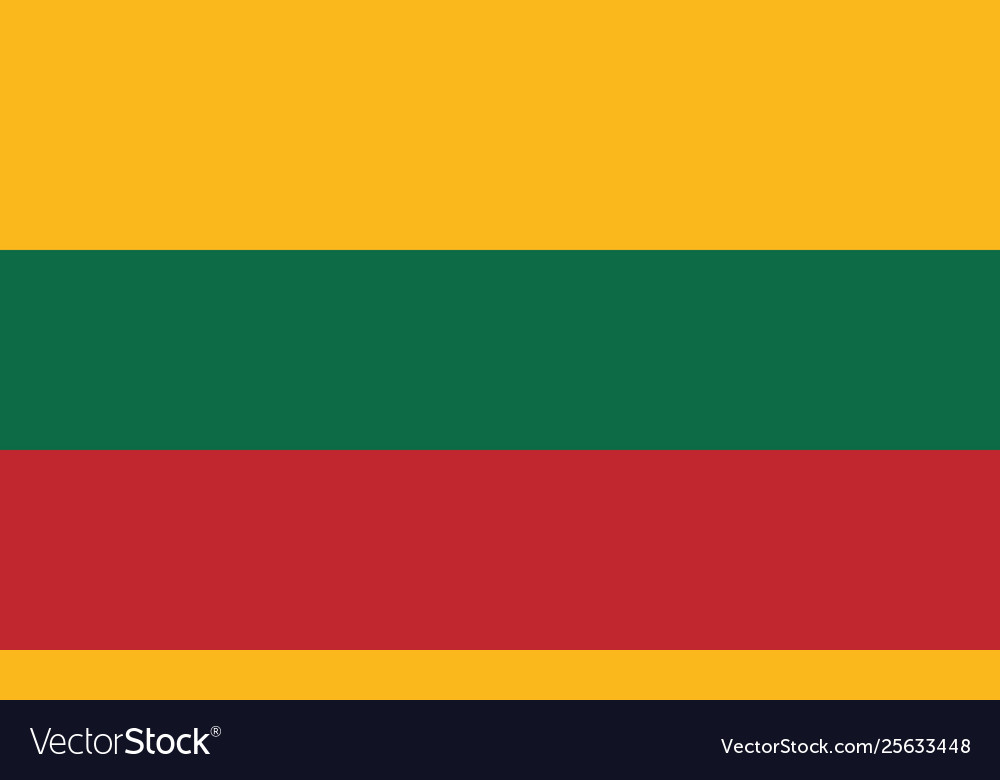 National flag lithuania Royalty Free Vector Image