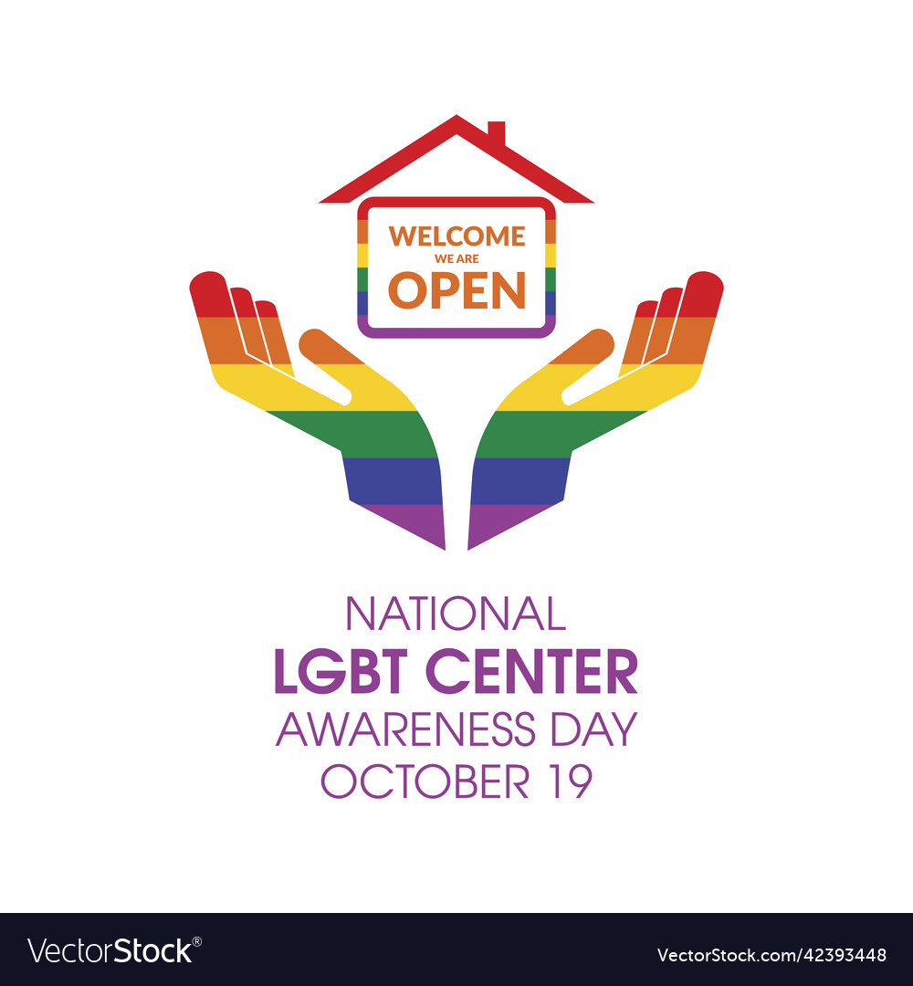 National Lgbt Center Awareness Day Royalty Free Vector Image