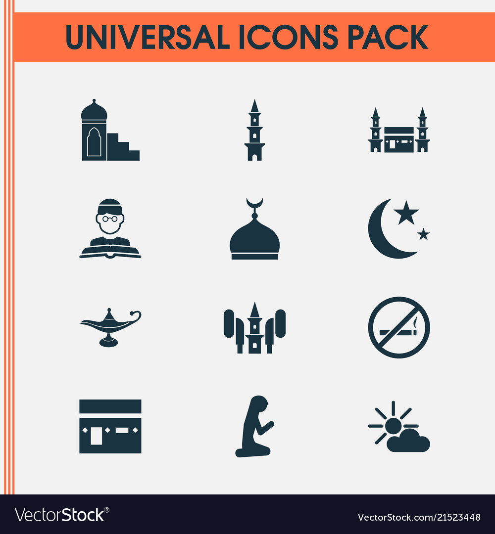 ramadan icon set