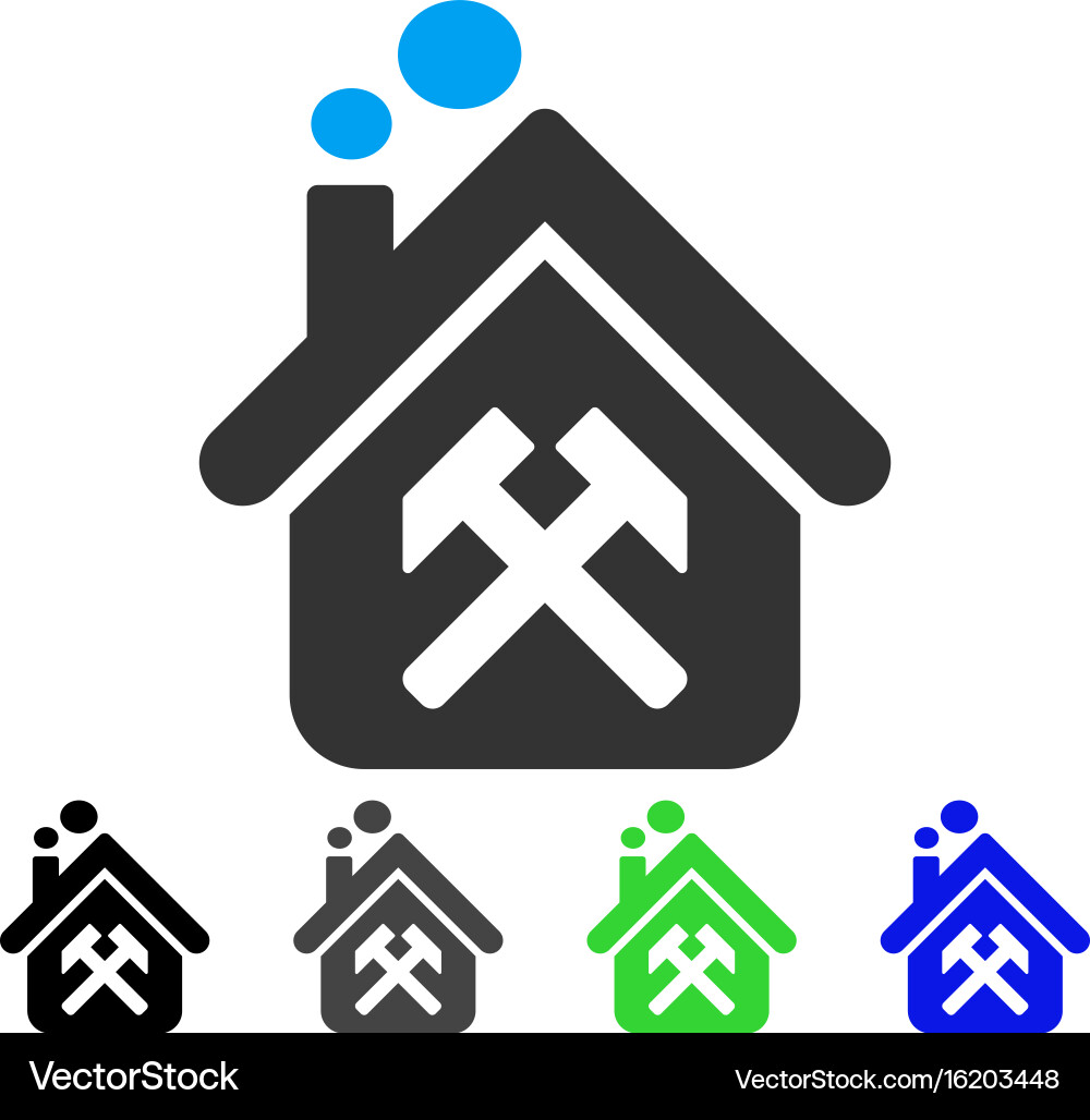 Workshop flat icon Royalty Free Vector Image - VectorStock