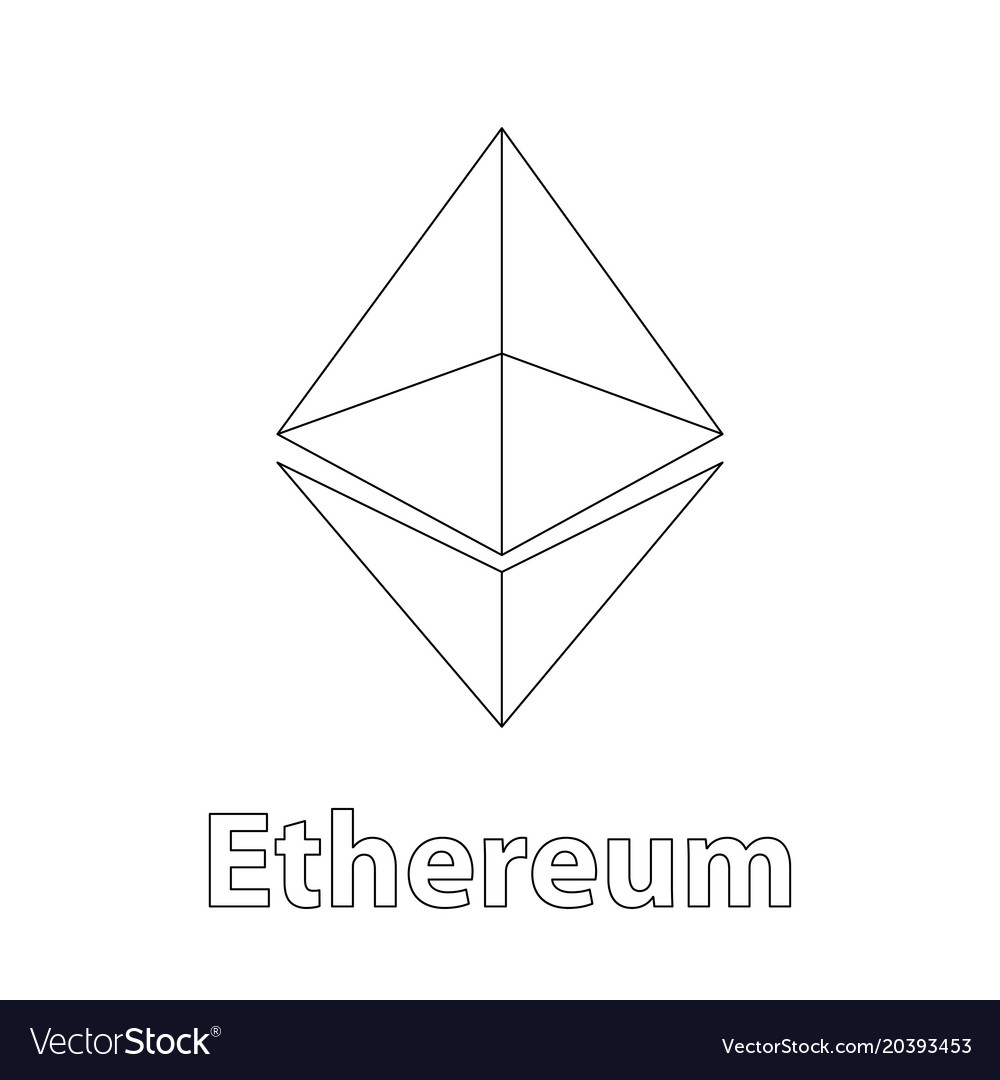 Ethereum symbol chrystal