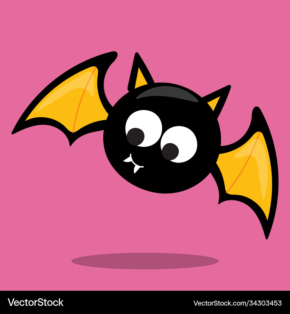 Halloween feet bat 02 Royalty Free Vector Image