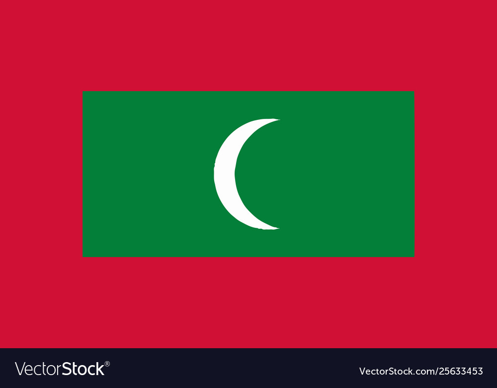 National flag maldives Royalty Free Vector Image