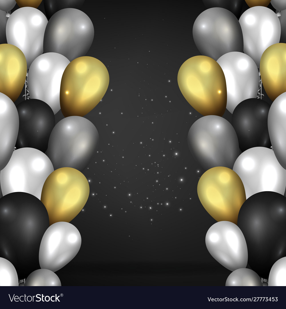 Realistic balloons background for web and print